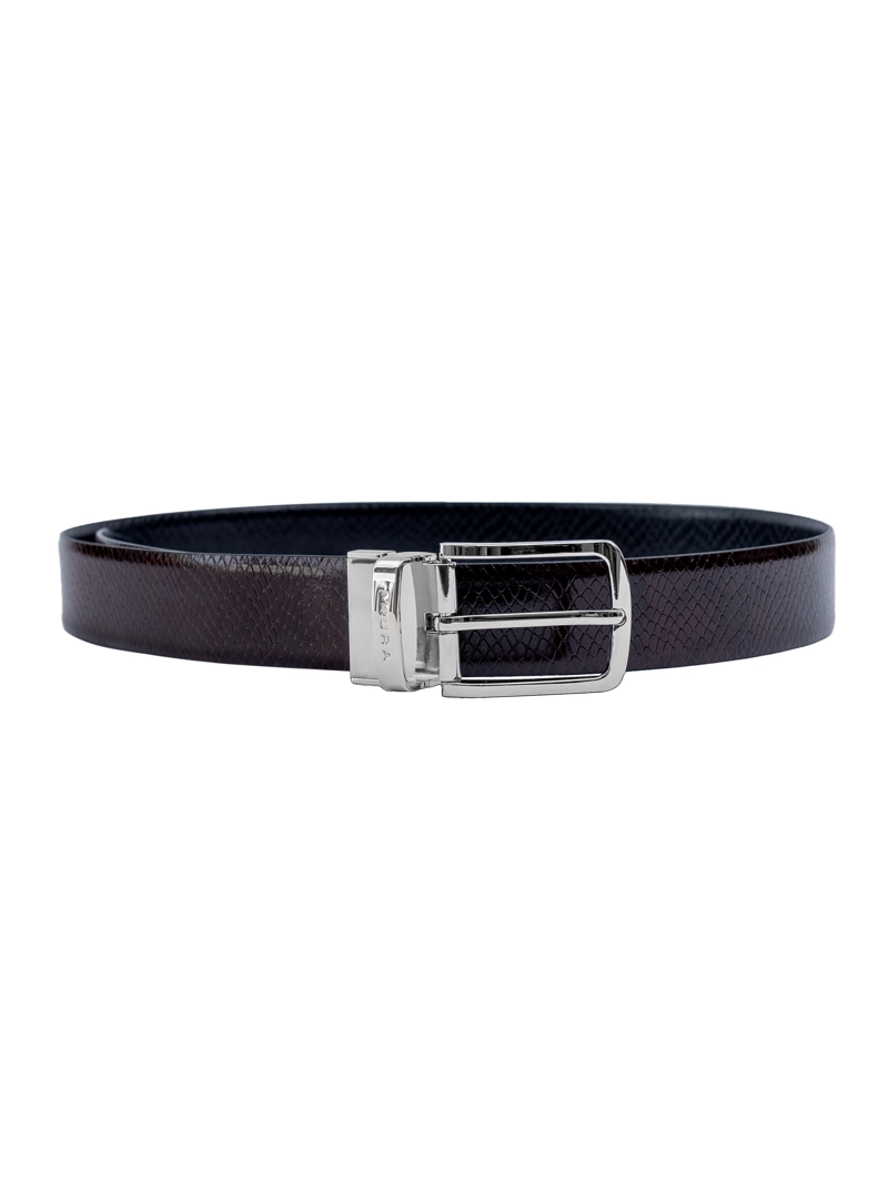 CINTURON DE CUERO HOMBRE MODELO AJAX REVERSIBLE MIURA - 6