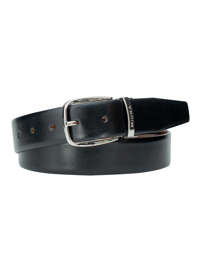 CINTURON DE CUERO HOMBRE MODELO ESTEFANO REVERSIBLE MIURA - 2