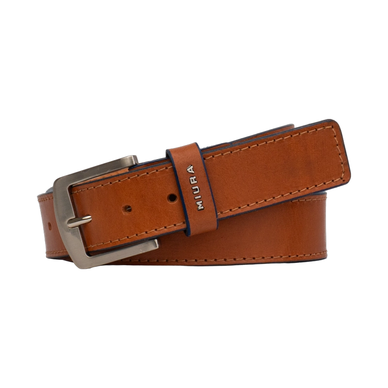 CINTURON DE CUERO HOMBRE MODELO LORENZO MIURA - 1