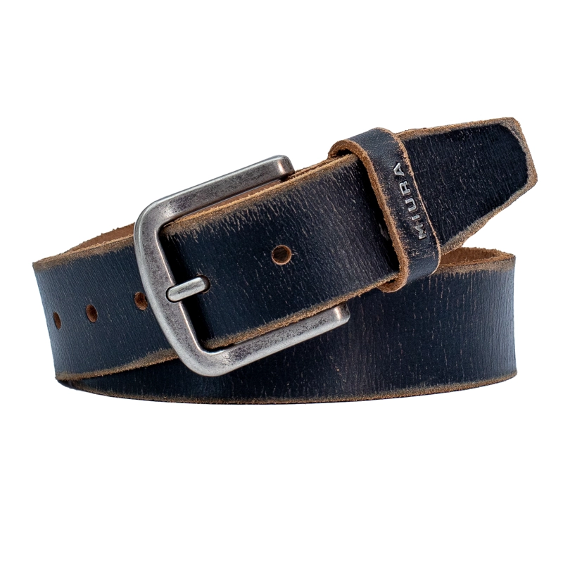 CINTURON DE CUERO HOMBRE MODELO AQUILES MIURA. - 1