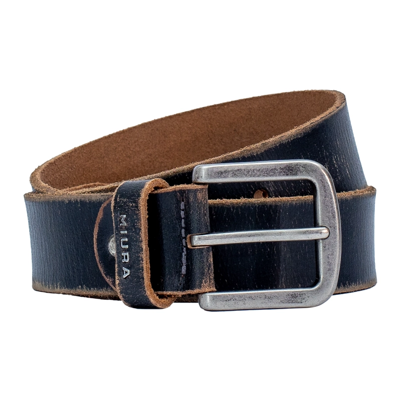 CINTURON DE CUERO HOMBRE MODELO AQUILES MIURA. - 2