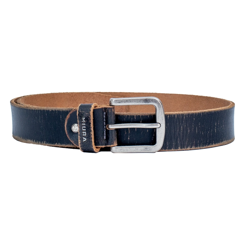 CINTURON DE CUERO HOMBRE MODELO AQUILES MIURA. - 3