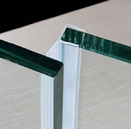 BURLETE RIGIDO, PUERTA CORREDERA FORMA F, ESPESOR DE VIDRIO 6MM, 2, 2 MT - 1
