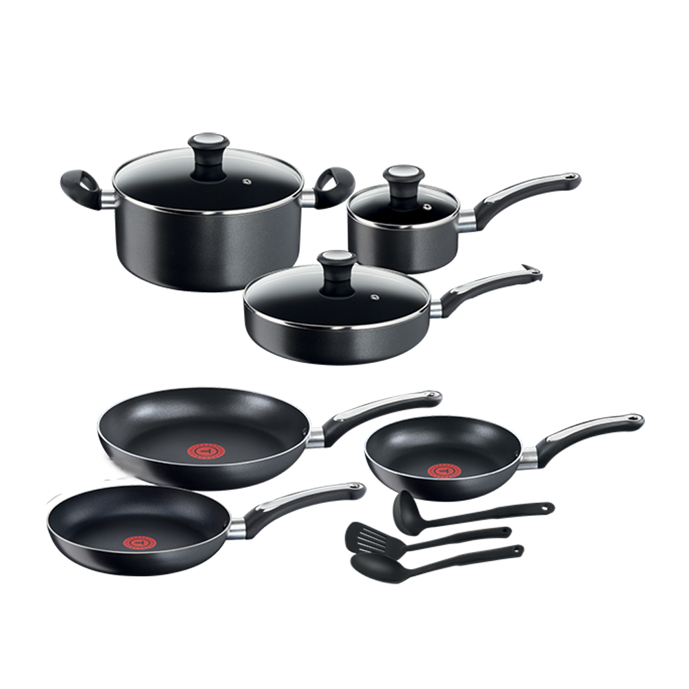 BATERIA DE COCINA ANTIADHERENTE PLATINUM NEGRO 12 PCS - 1