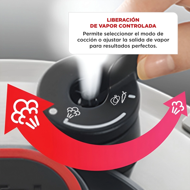 OLLA A PRESION CLIPSO ACERO INOXIDABLE 7,6 LTS. TEFAL - 4