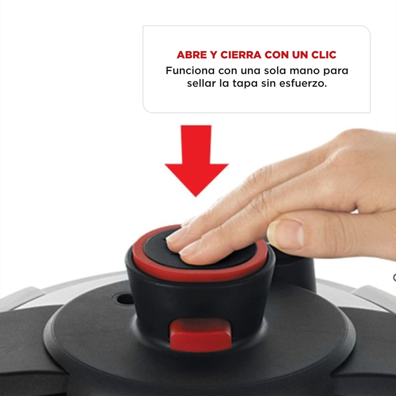 OLLA A PRESION CLIPSO ACERO INOXIDABLE 7,6 LTS. TEFAL - 5