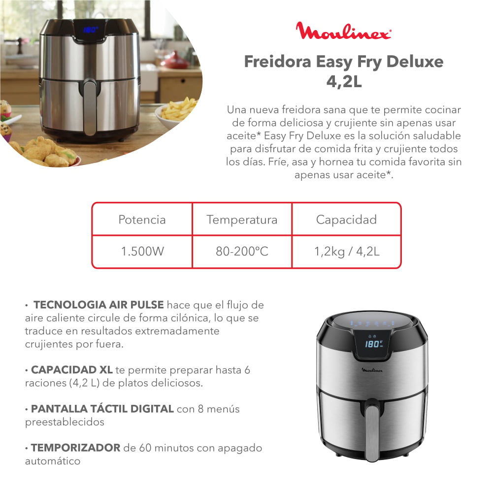 FREIDORA EASY FRY DELUXE 4,2L MOULINEX - 3