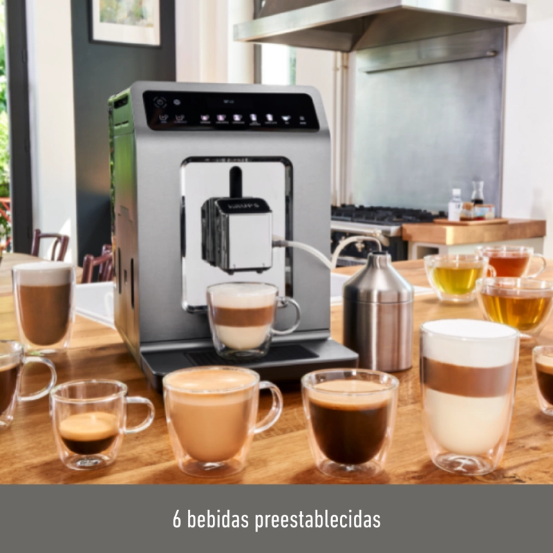 CAFETERA ESPRESSO EVIDENCE PLUS + LECHERO KRUPS - 3