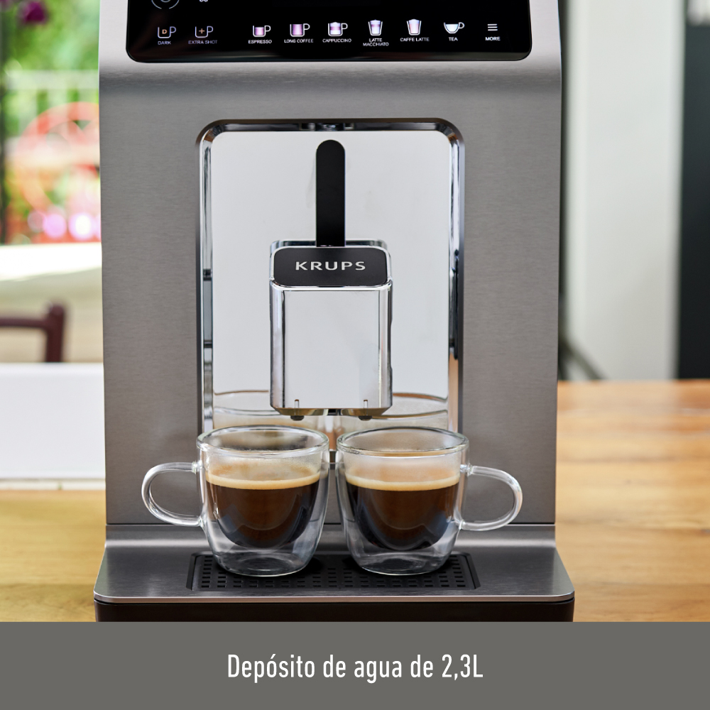 CAFETERA ESPRESSO EVIDENCE PLUS + LECHERO KRUPS - 7