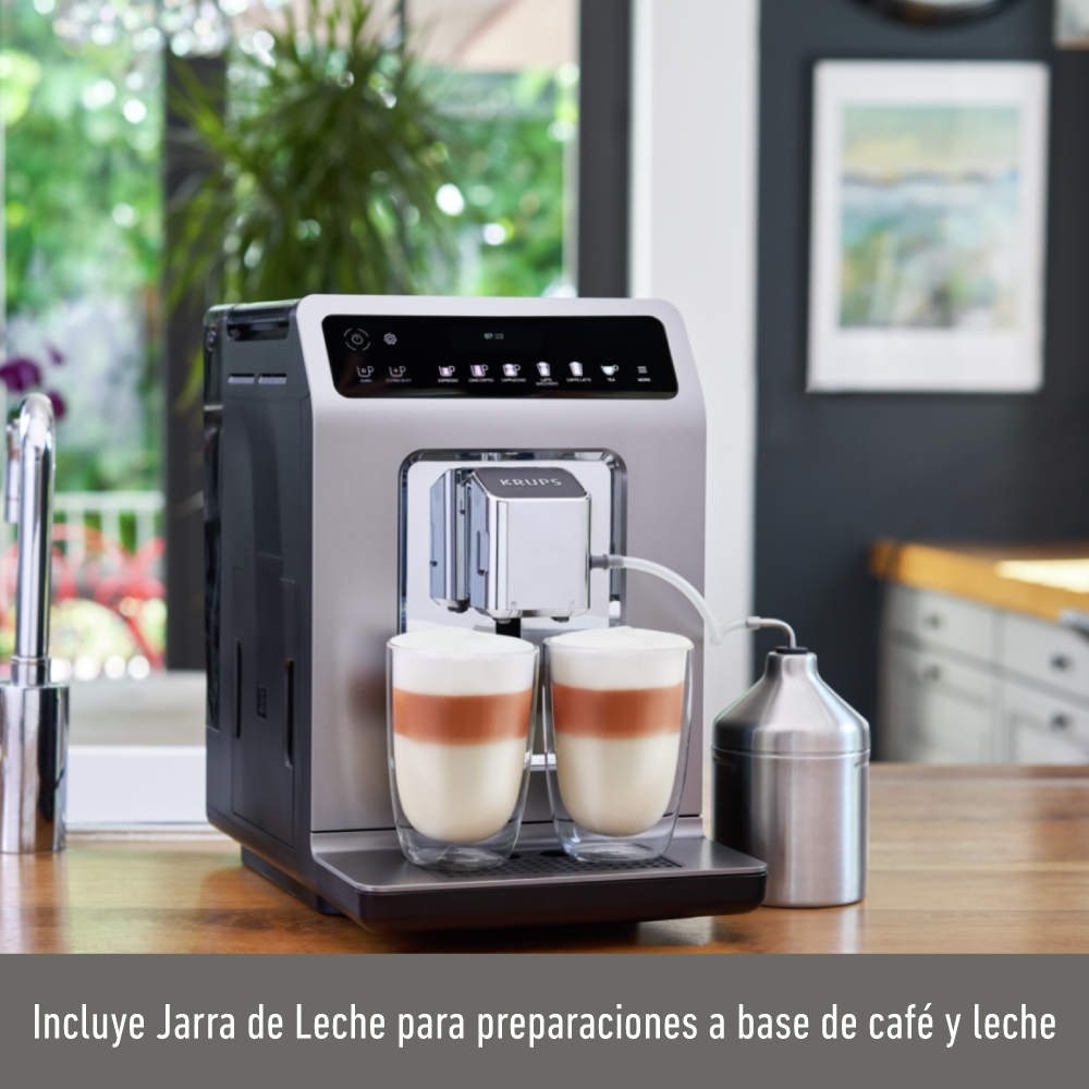 CAFETERA ESPRESSO EVIDENCE PLUS + LECHERO KRUPS - 8