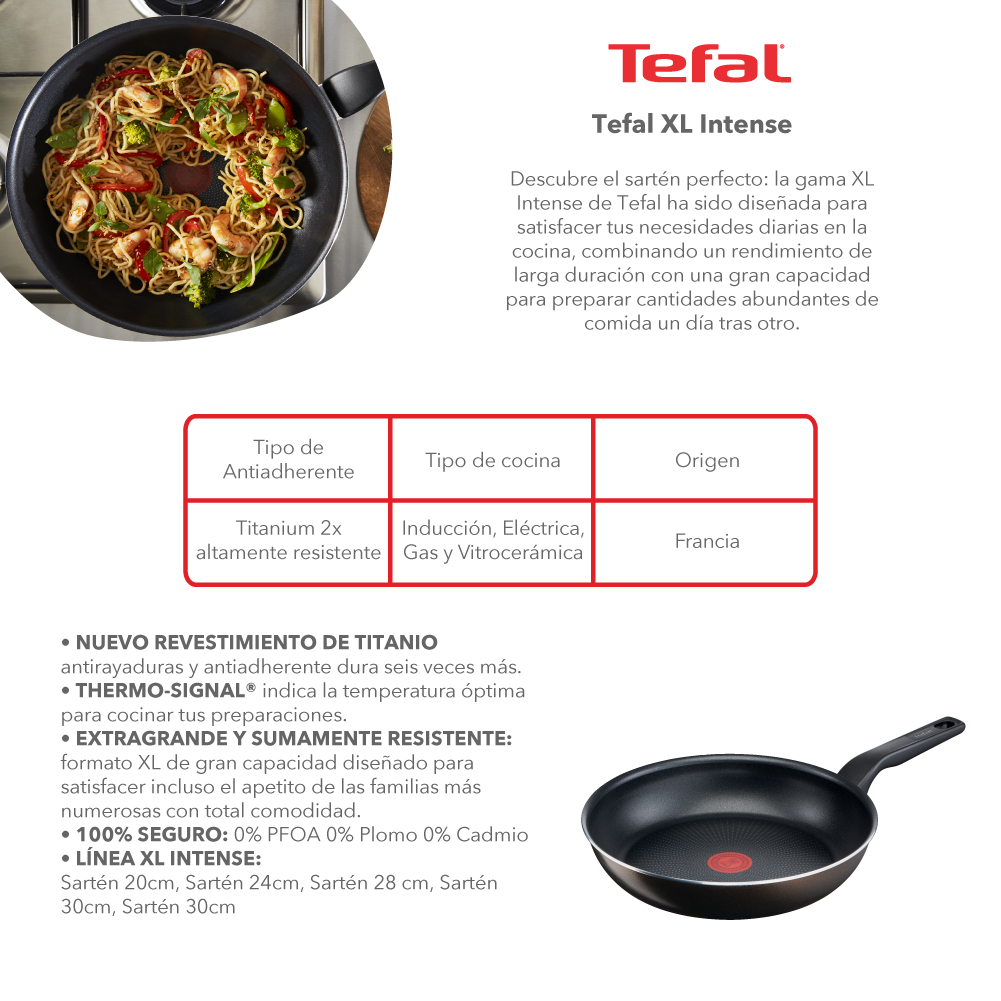 SARTE N 26 CM XL INTENSE TEFAL - 6
