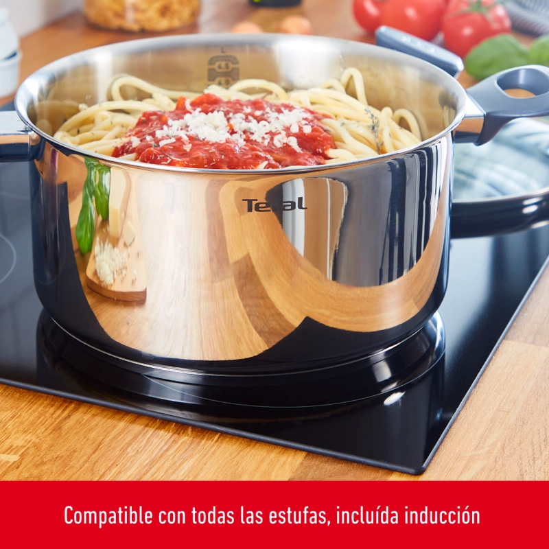 BATERIA DE COCINA ACERO INOXIDABLE DAILYCOOK 10 PIEZAS TEFAL - 5