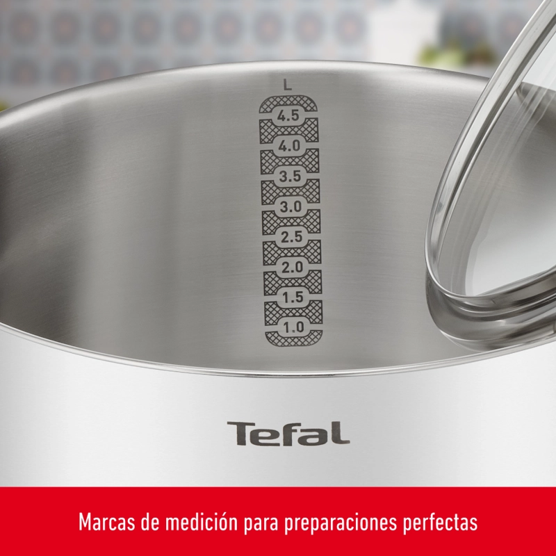 BATERIA DE COCINA ACERO INOXIDABLE DAILYCOOK 10 PIEZAS TEFAL - 6