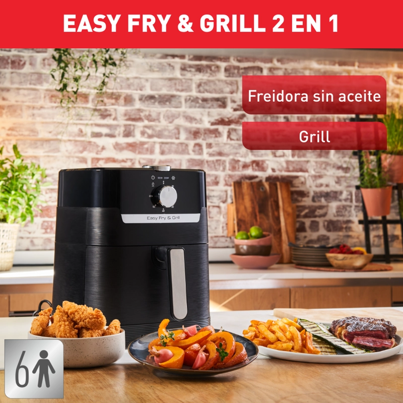 FREIDORA DE AIRE EASY FRY & GRILL 4,2L MECANICA MOULINEX - 3