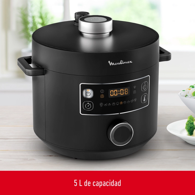 OLLA A PRESION ELE CTRICA TURBO CUISINE 5L MOULINEX - 4