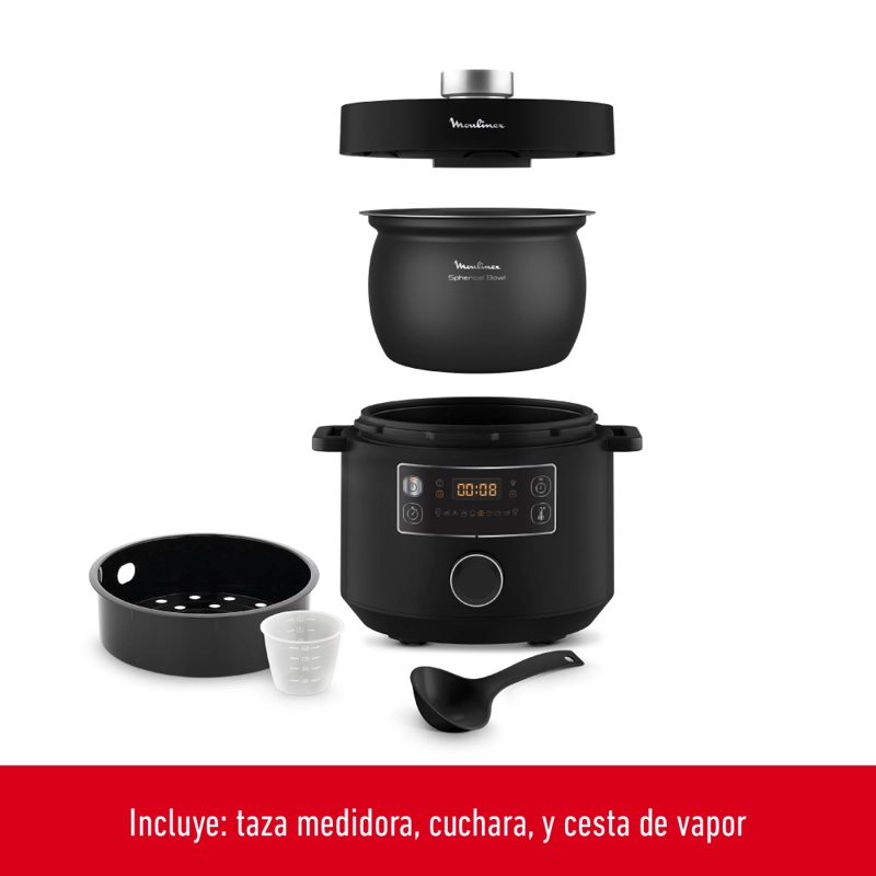 OLLA A PRESION ELE CTRICA TURBO CUISINE 5L MOULINEX - 7