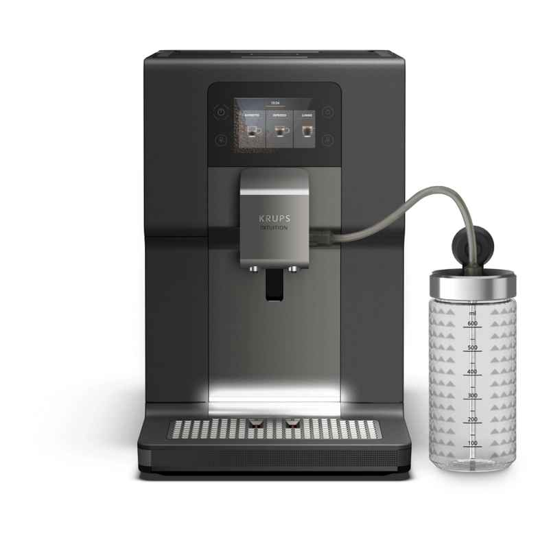 CAFETERA KRUPS SUPER AUTOMÁTICA ESPRESSO INTUITION PREFERENCE TOUCH + LECHERO - 1
