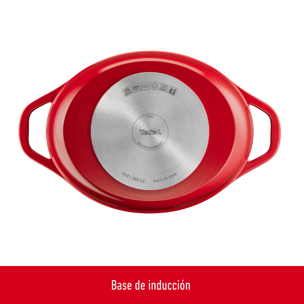 COCOTTE OVALADA 30X23CM ROJA TEFAL - 7