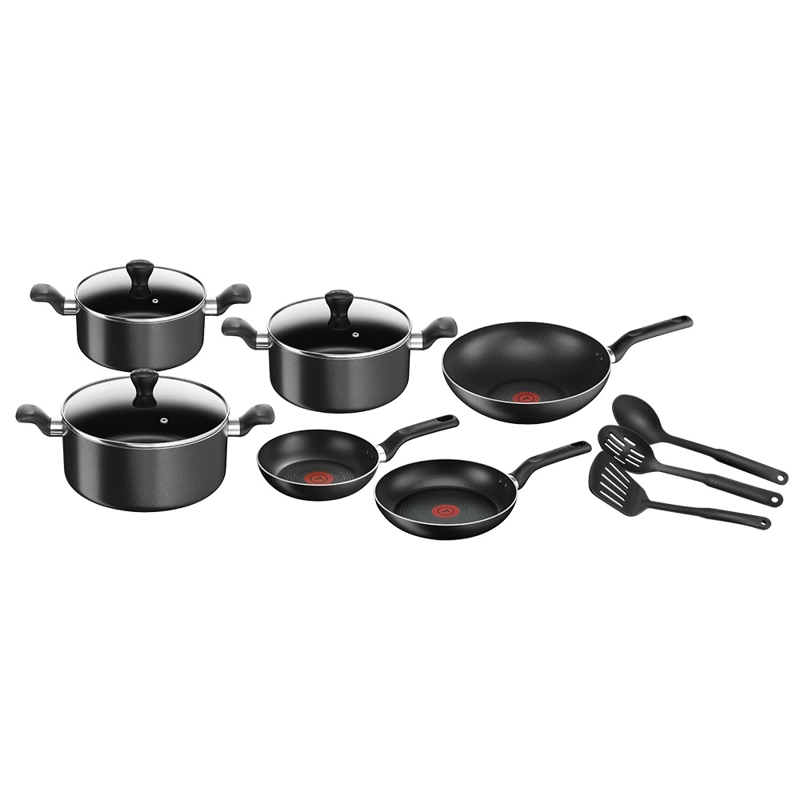 BATERIA DE COCINA ANTIADHERENTE SUPER COOK 12 PCS TEFAL - 1