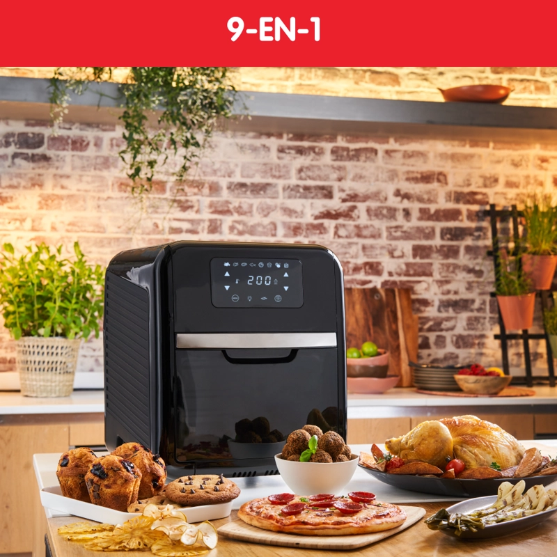 HORNO FREIDORA DE AIRE MOULINEX EASY FRY 11 LT 9 EN 1 - 2