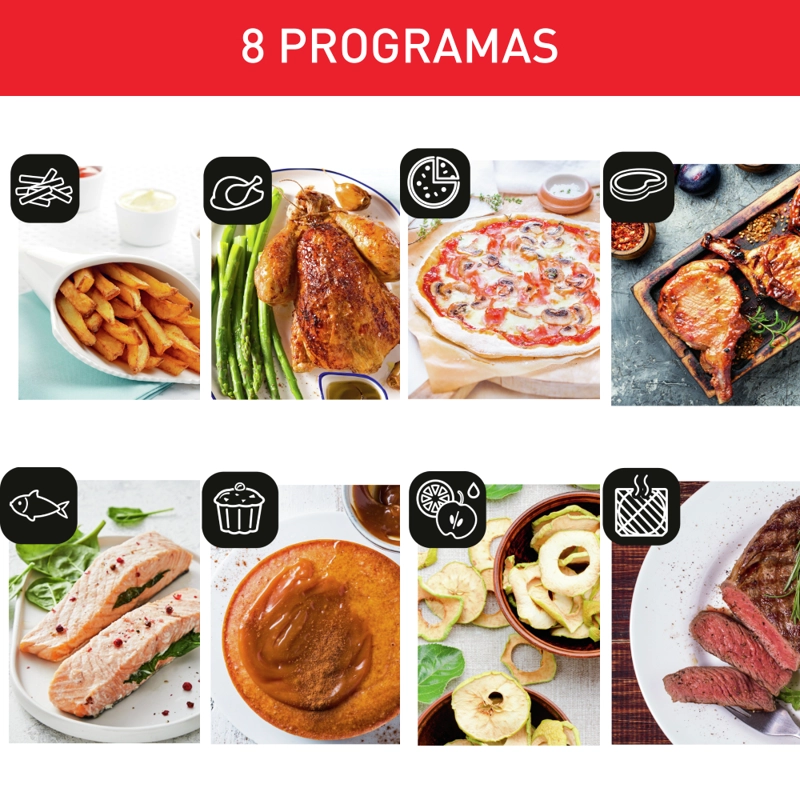 HORNO FREIDORA DE AIRE MOULINEX EASY FRY 11 LT 9 EN 1 - 3