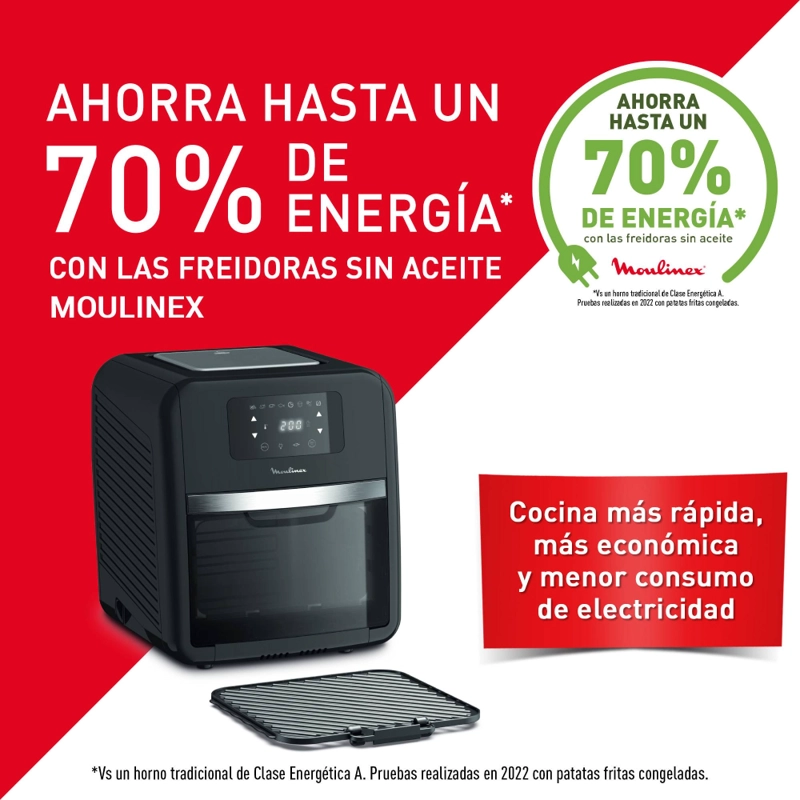 HORNO FREIDORA DE AIRE MOULINEX EASY FRY 11 LT 9 EN 1 - 6