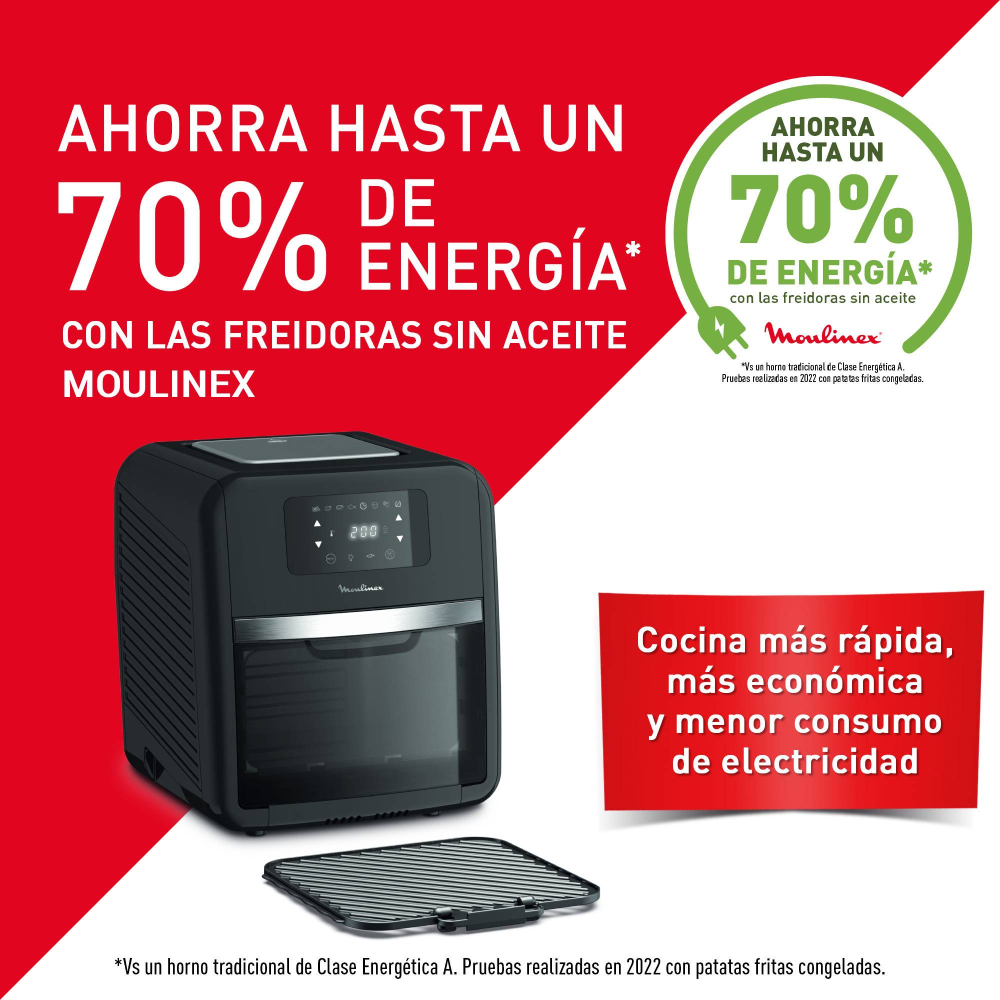HORNO FREIDORA DE AIRE MOULINEX EASY FRY 11 LT 9 EN 1 - 7