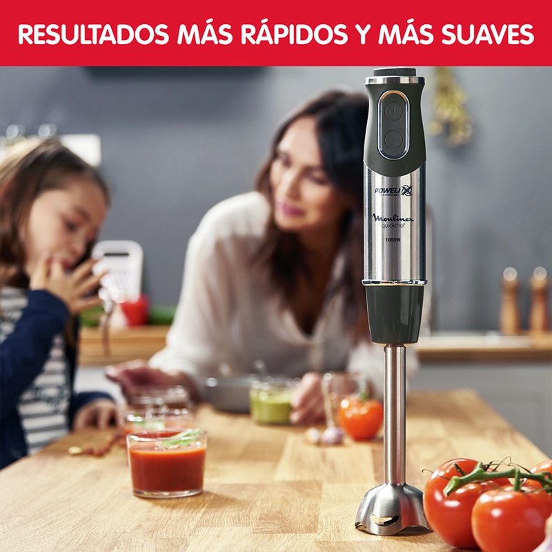 BATIDORA MOULINEX 1000 W INMERSIÓN 3 EN 1 QUICKCHEF - 6