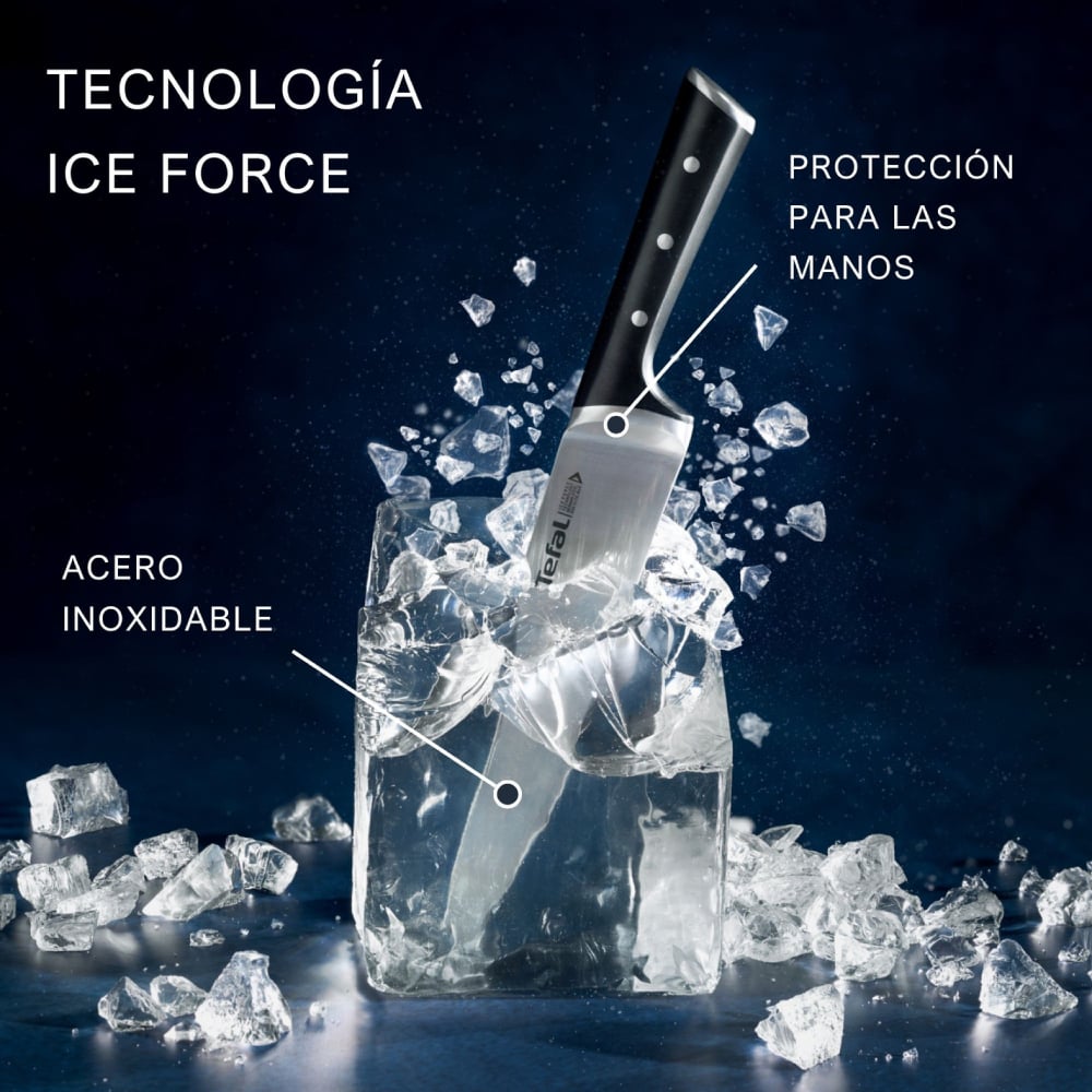CUCHILLO SANTOKU 18CM ICE FORCE TEFAL - 2