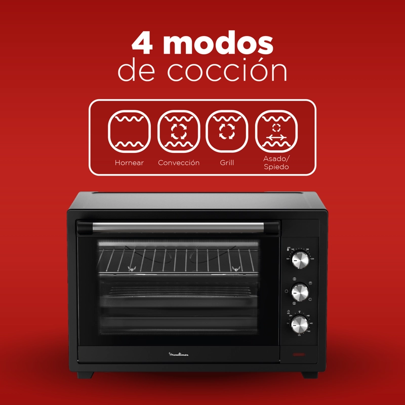 HORNO ELECTRICO 60L CON FUNCION FREIDORA DE AIRE MOULINEX - 5