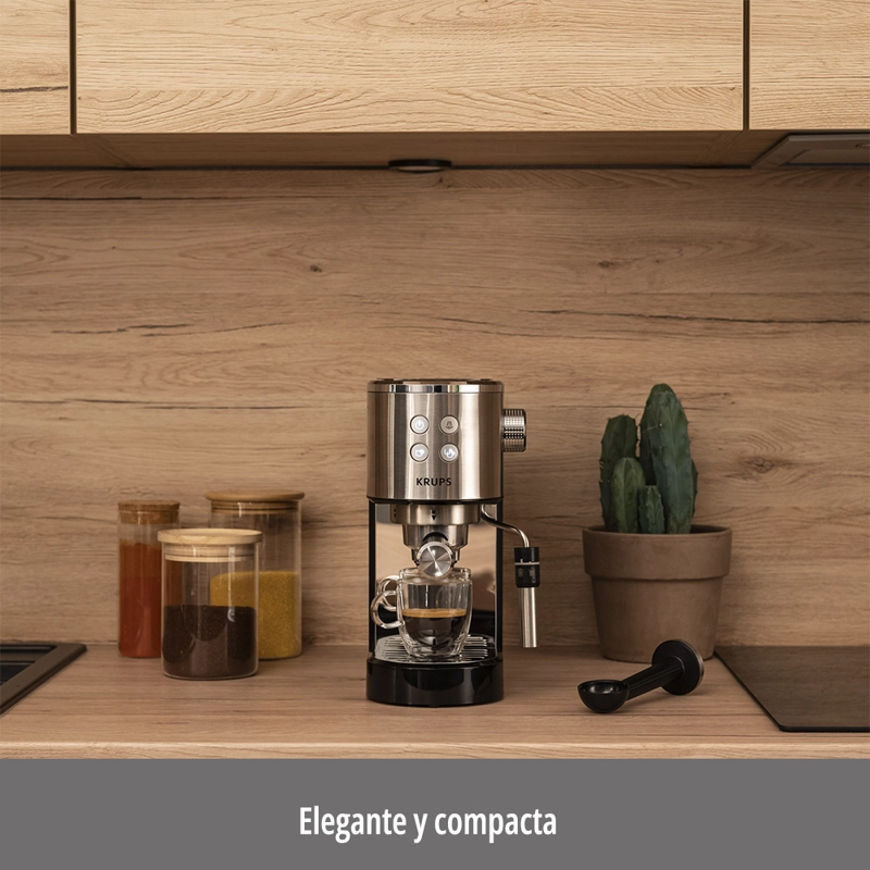CAFETERA ESPRESSO VIRTUOSO STEAM&PUMP KRUPS XP444C10/BA0 - 4