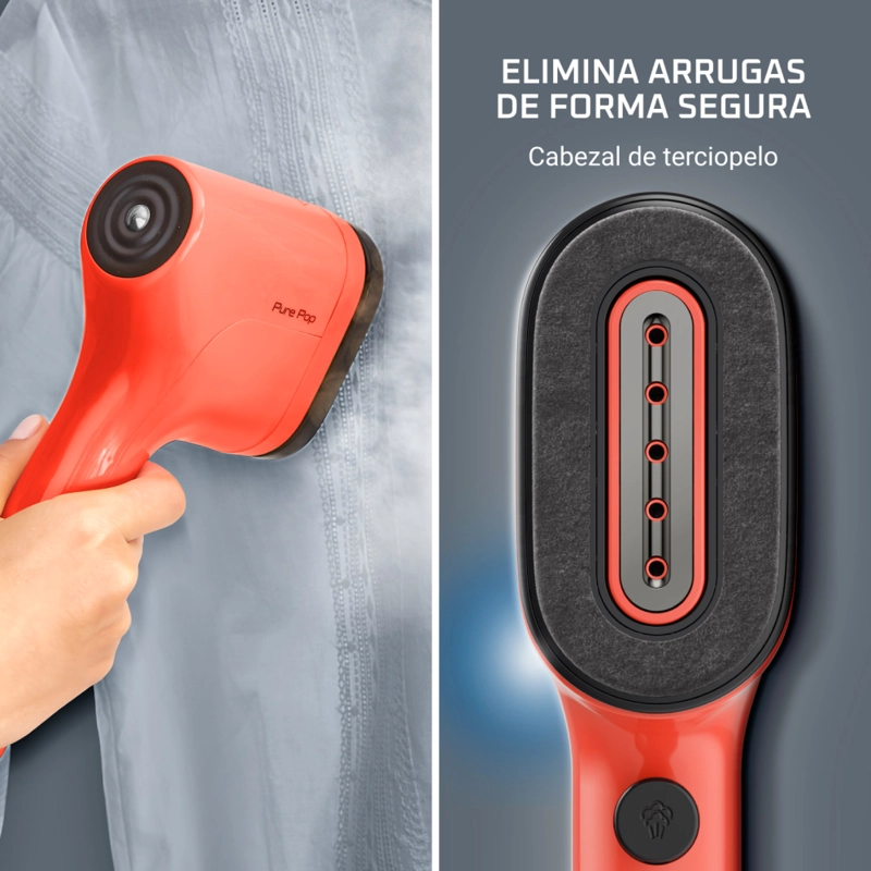 VAPORIZADOR PRENDAS MANUAL PURE POP ROJO  ROWENTA - 4