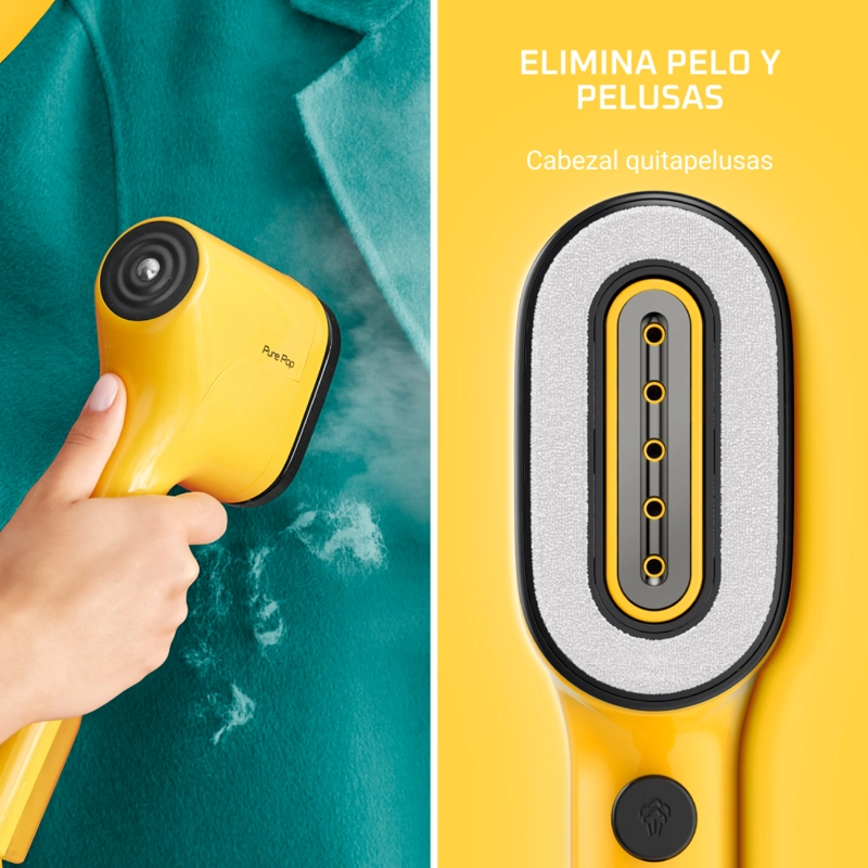 VAPORIZADOR PRENDAS MANUAL PURE POP AMARILLO  ROWENTA - 4
