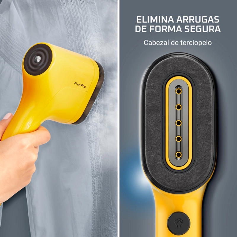 VAPORIZADOR PRENDAS MANUAL PURE POP AMARILLO  ROWENTA - 5