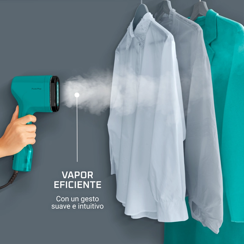 VAPORIZADOR PRENDAS MANUAL PURE POP VERDE  ROWENTA - 4