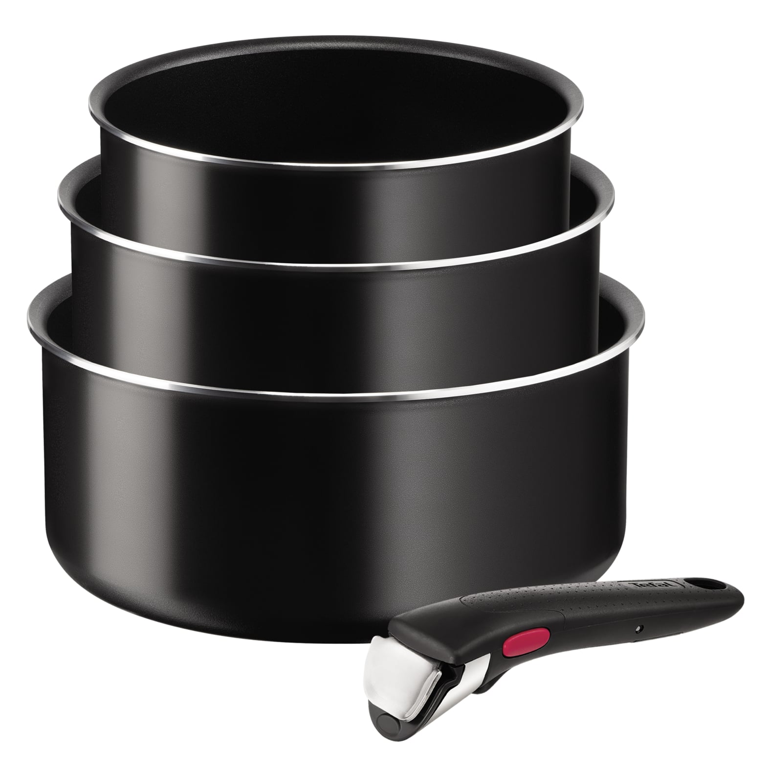 SET 3 OLLAS ANTIADHERENTE 16/18/20 CM + MANGO INGENIO TEFAL - 1