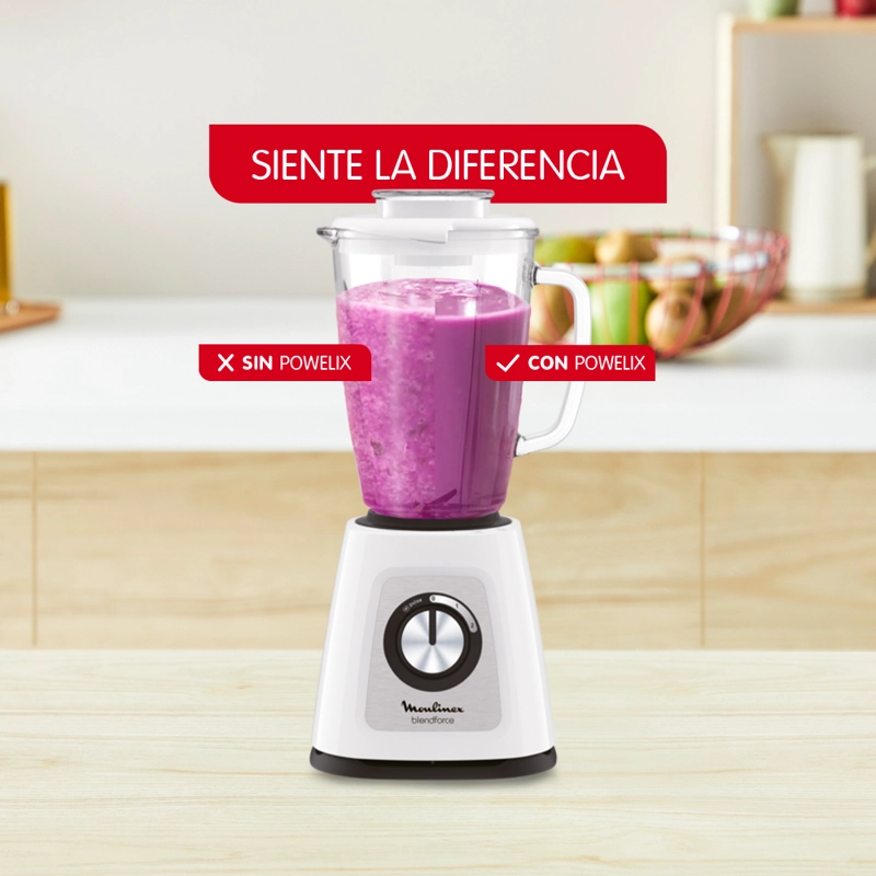 LICUADORA BLENDFORCE BLANCO 2V + PULSE 800W MOULINEX - 4