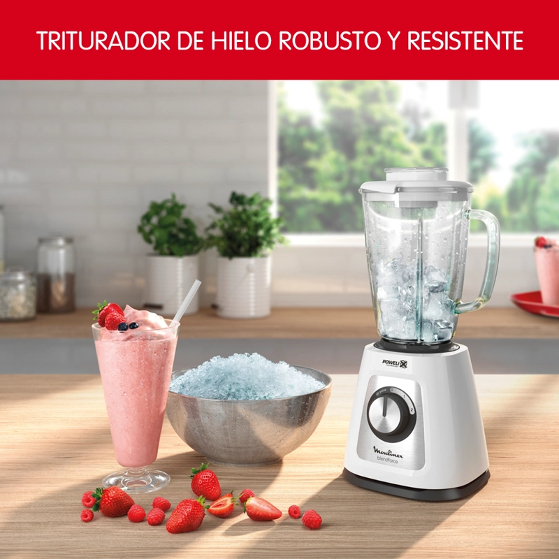 LICUADORA BLENDFORCE BLANCO 2V + PULSE 800W MOULINEX - 7