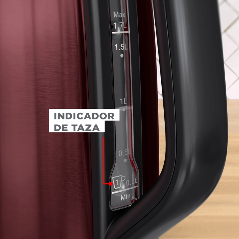 HERVIDOR SUBITO 1,7 L ROJO MOULINEX - 7