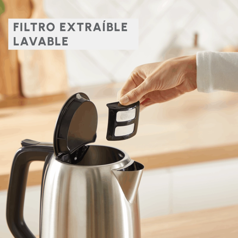 HERVIDOR SUBITO INOX 1,7L GRIS MOULINEX - 5