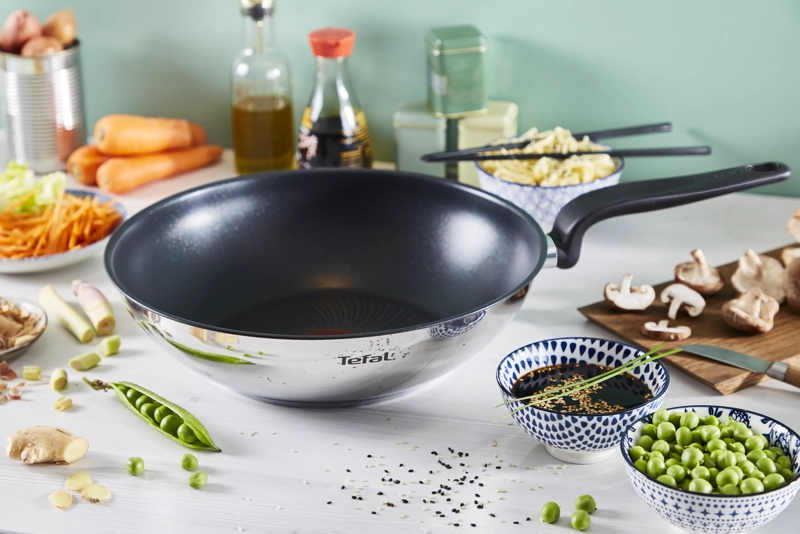 WOK 28 CM ACERO INOXIDABLE PRIMARY TEFAL - 4