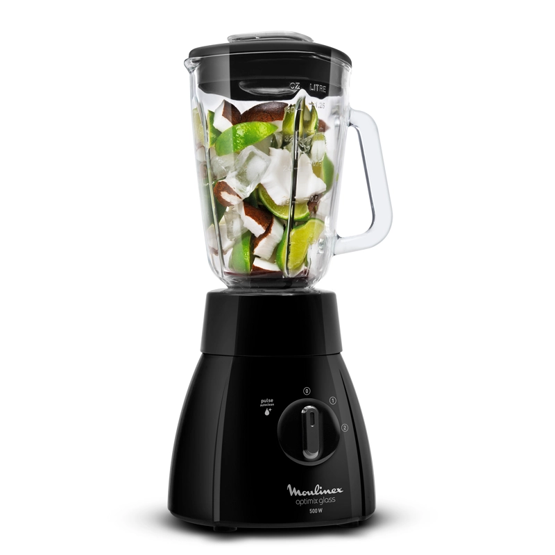 LICUADORA OPTIMIX NEGRA 2V 500W MOULINEX - 3