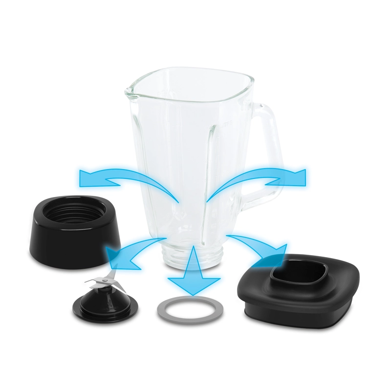 LICUADORA OPTIMIX NEGRA 2V 500W MOULINEX - 4