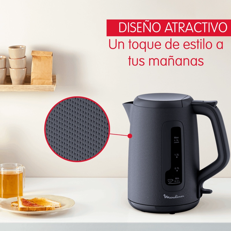 HERVIDOR MORNING 1,7L NEGRO MOULINEX - 5