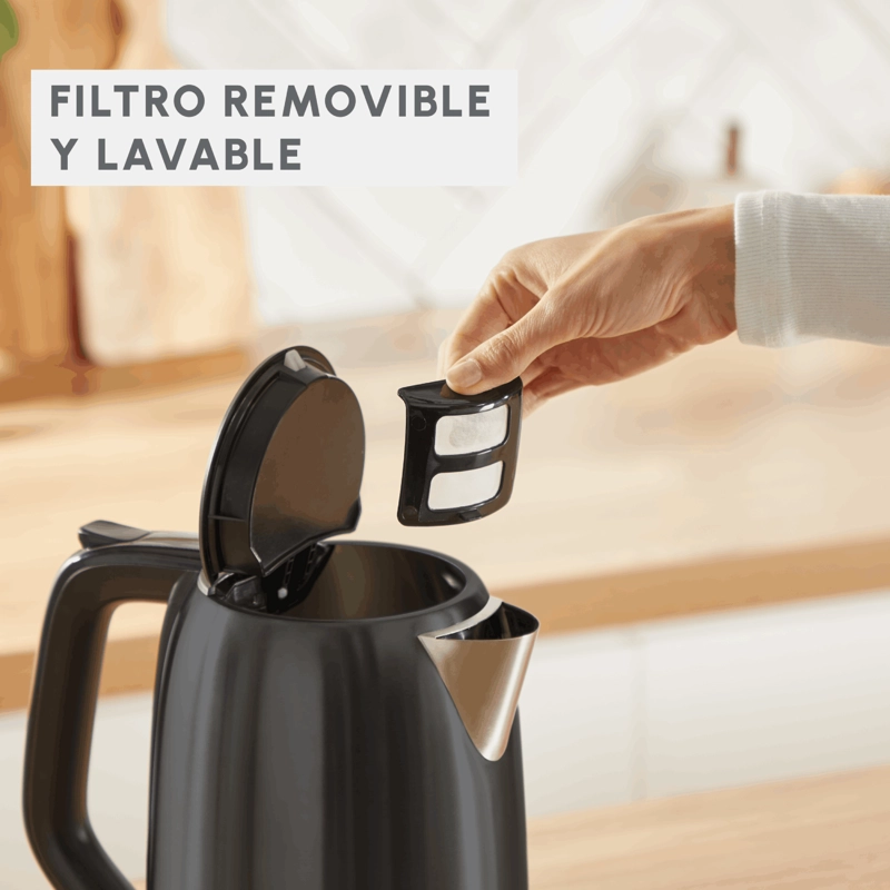 HERVIDOR SUBITO 5 1,7 L INOX NEGRO - 3