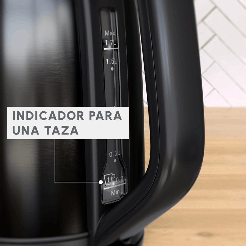 HERVIDOR SUBITO 5 1,7 L INOX NEGRO - 4