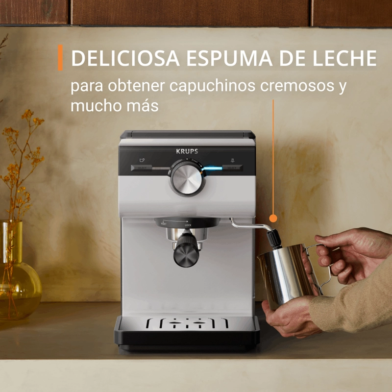 CAFETERA ESPRESSO AUTHENTIC GRIS KRUPS - 4