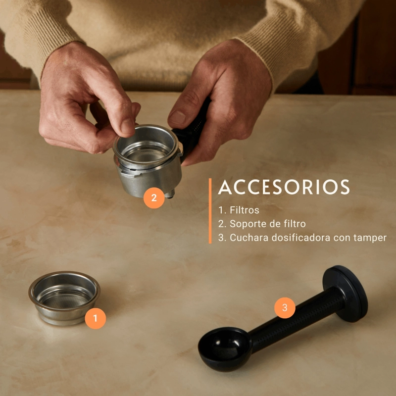 CAFETERA ESPRESSO AUTHENTIC GRIS KRUPS - 6
