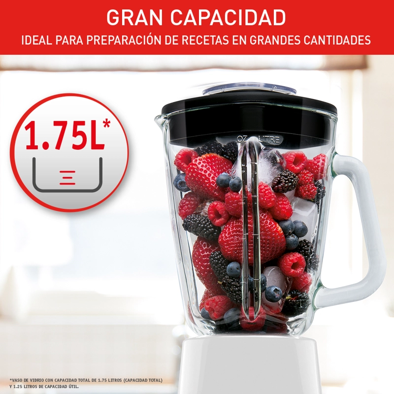 LICUADORA POWER MIX 5V BLANCO + PULSE 550W MOULINEX - 4