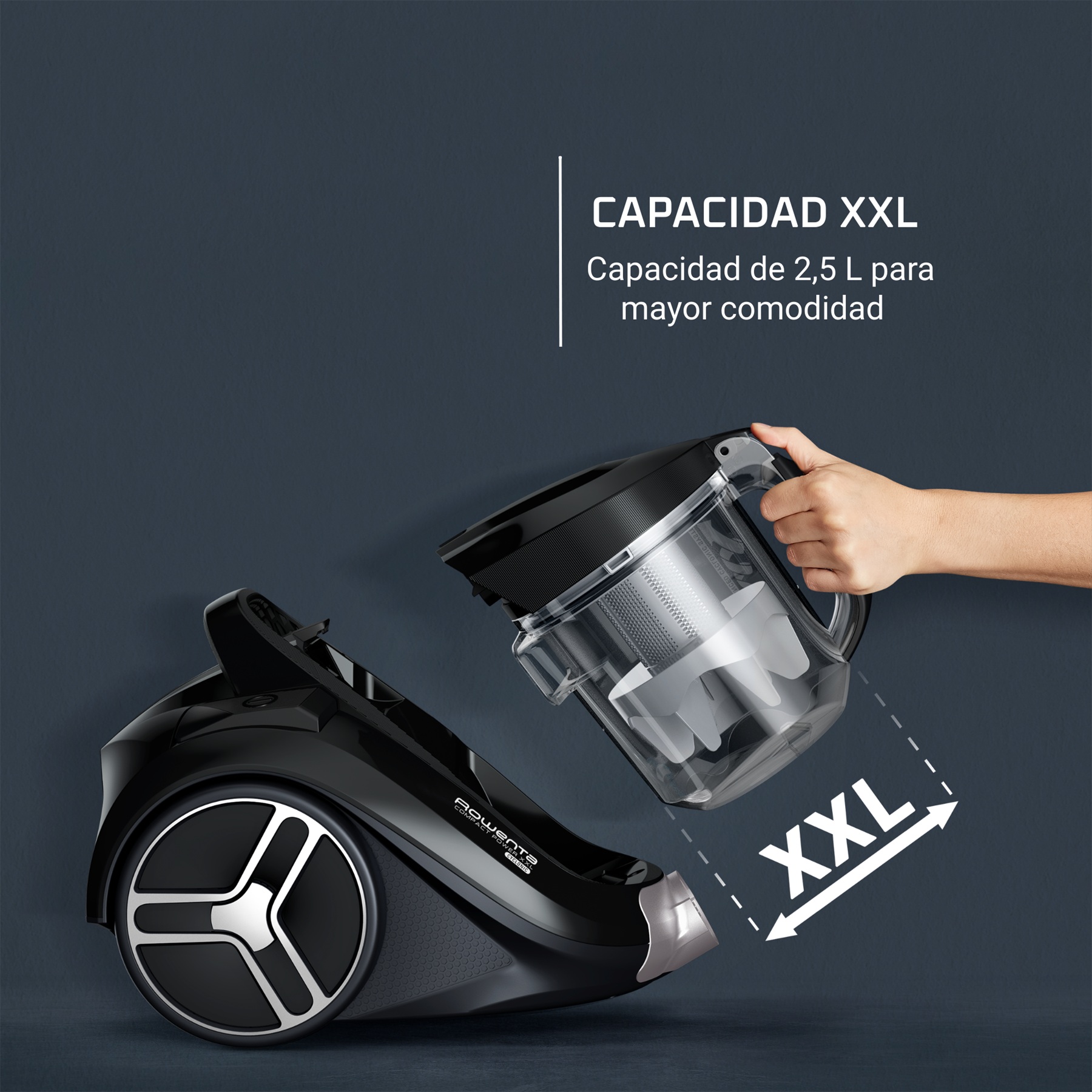 ASPIRADORA TRINEO CICLONICA COMPACT POWER XXL 2,5L ROWENTA - 7